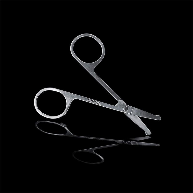 MANSCAPED® Shears 2.0 Tempered Stainless Steel Men's Nail Kit, Fingernail Clippers, Safety Scissors, Tweezers and Nail File, Compact Case