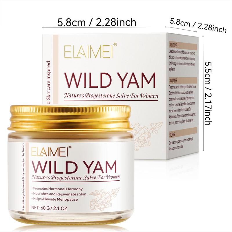 Wild Yam Cream, Natural Wild Yam Cream, Moisturizer for Dry Skin, Body Care Product for Women, Skin Care Product for Daily Use, Christmas Gift