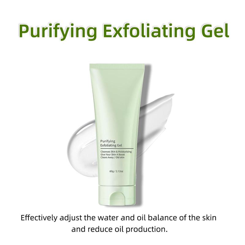 Green Tea Exfoliating Gel, Deep Cleansing Face & Body Scrub, Moisturizing Facial Skin Care Product for Women & Men