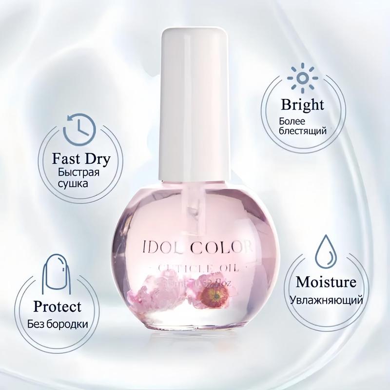 Organic Nail & Cuticle Oil, 1 Count Moisturizes & Strengthens Nails for All Skin Types, Nail Care Product for Women & Girls, Christmas Gift