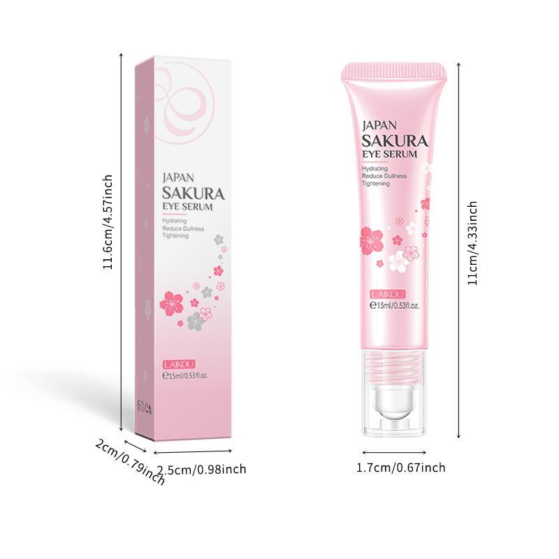 Sakura Eye Serum (3 Counts), Hydrating Eye Serum, Eye Care Product for Women and Men, Professional Eye Treatment Product for Daily Use