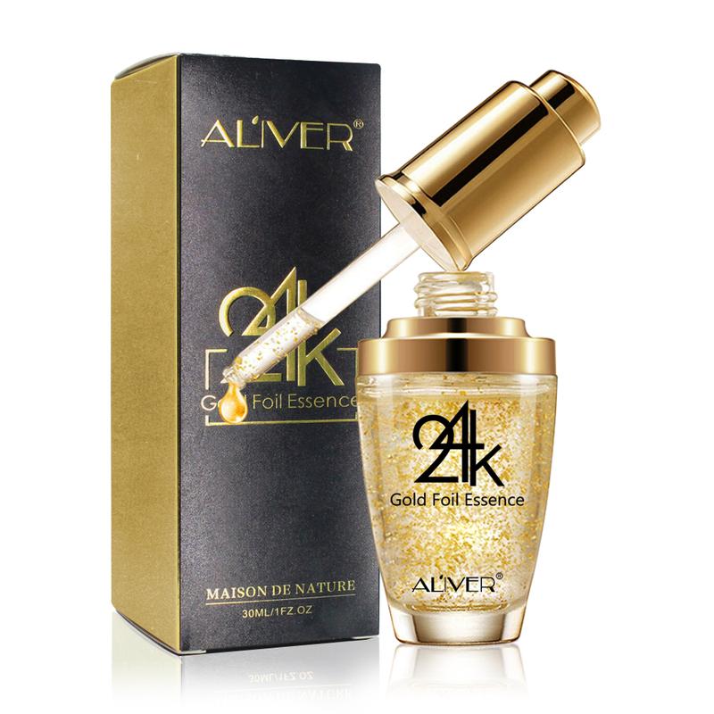 Aliver 24K Face Serum  For many Skin Types-30ml(1pack 2pack）