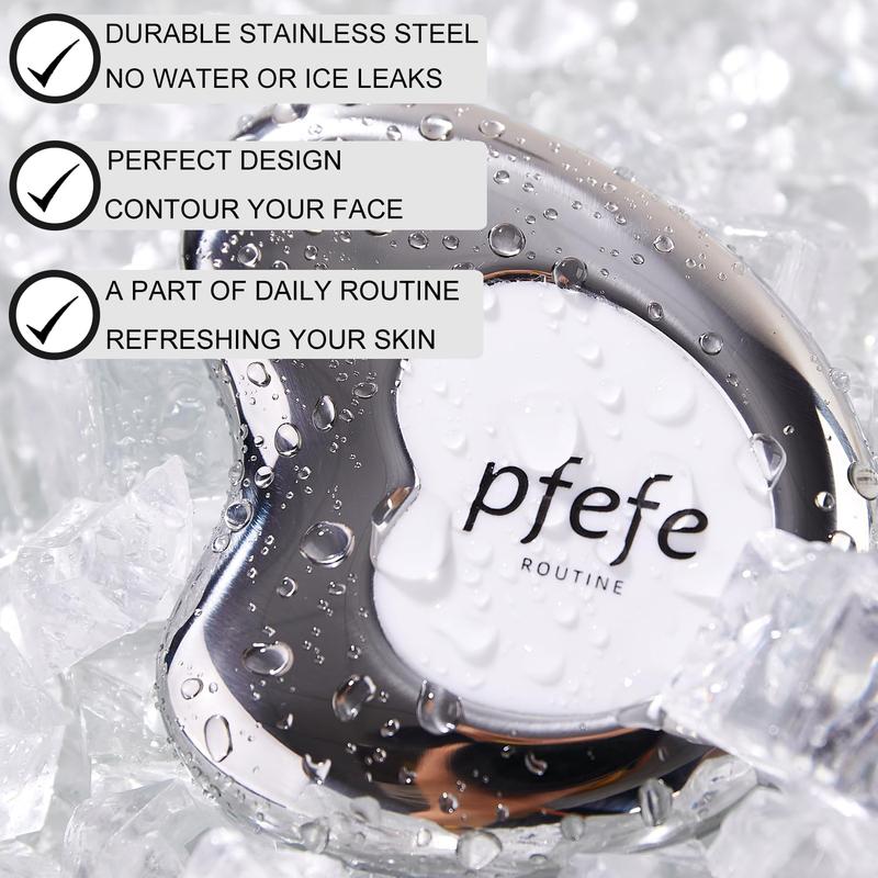 PFEFE Cryo Gua Sha Frozen Ice Cold Tools Cooling Skincare Face Puffiness Dark Circles Jawline Lifting Sculpting Beauty Facialcare Beauty Selfcare Treatment Massage Tools for Girls Women Christmas Gifts Comfort