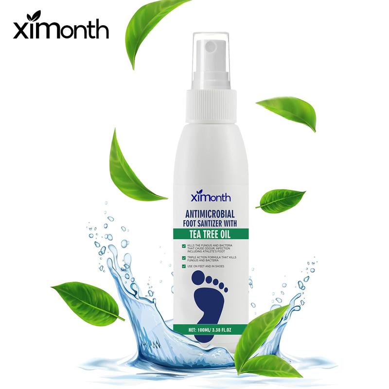 Antimicrobial Foot Cleanser Liquid Soap with Tea Tree Oil, Soothes itch and Skin irritations, 100ml Bottle