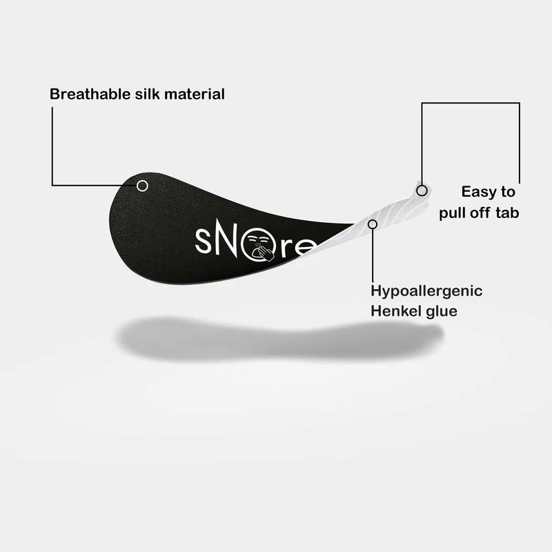 Snore Silk Mouth Tape & Nasal Strips Set for Effective Nasal Breathing & Reduces Snoring - 30 day supply - Premium Comfort, Gentle, Hypoallergenic