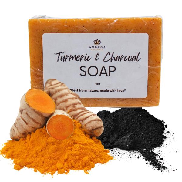 Turmeric and Charcoal Daily Face and Body Soap Body Care Body Wash acne spots