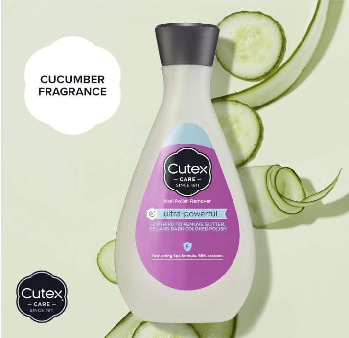 Cutex Gel Nail Polish Remover, Ultra-Powerful & Removes Glitter and Dark Colored Paints