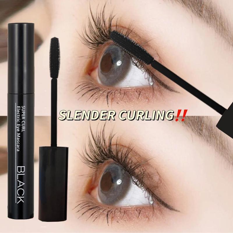 Natural Curl Eyelashes Mascara & Eyelash Curler, Large Capacity Mascara Stick, Long-lasting Lashes Lengthening & Volumizing & Curling Cosmetic