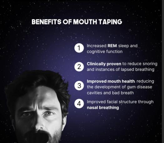 Mouth Tape (30 Pack) for Optimal Comfort and Nasal Breathing