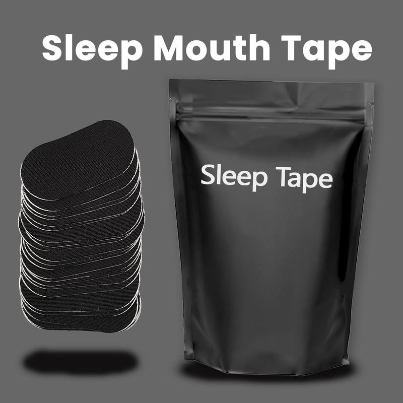 30 Pack Anti Snoring Mouth Tape -Oral tape (pack of 30 ), black soft-grade fabric, anti-snoring, sleep-improving breathing patch Hypoallergenic and Skin-Friendly - Gentle Comfort Skincare for Restful Sleep - Black Friday Christmas