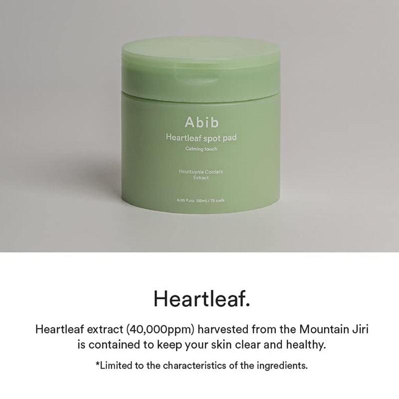 [Abib] Heartleaf Spot Pad Calming Touch (80 pads), Toner Pads for Face, Redness Relief, Instant Calming, Moisturizing Facial Toner, Light Texture, Easy to use