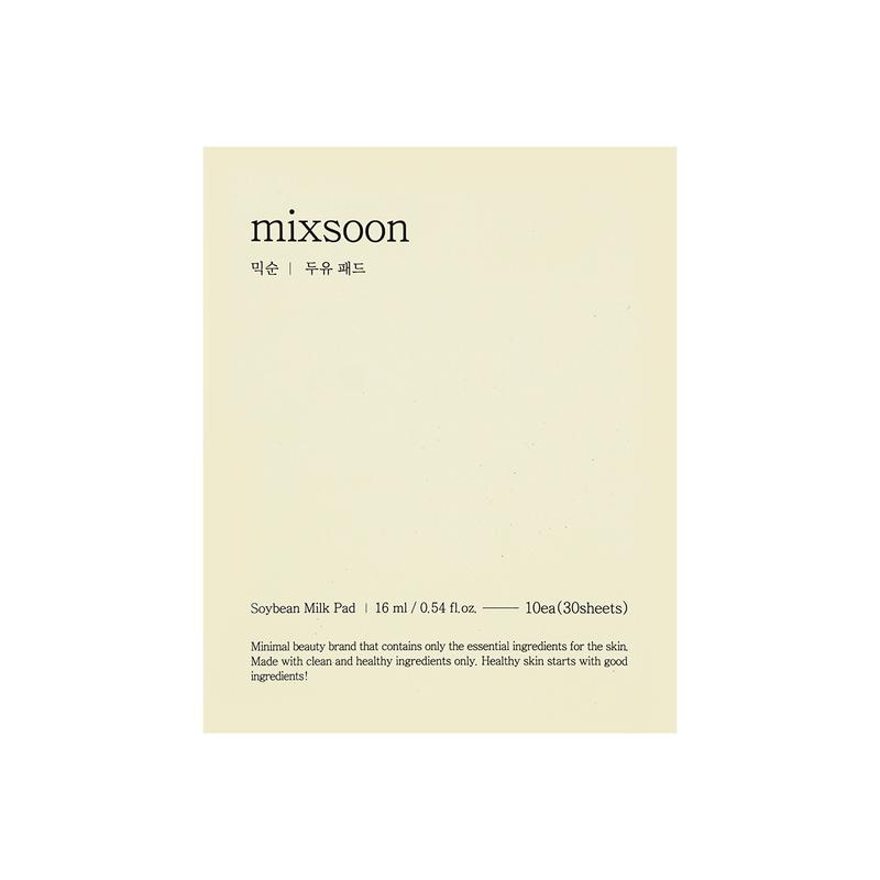 Mixsoon Soybean Milk Pad Moisturizing and Nourishing Mask Pads For Sensitive Skin 10pcs