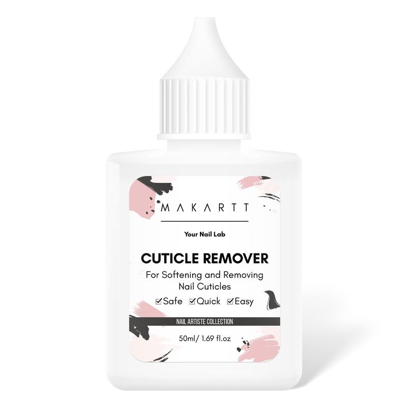 Makartt Cuticle Remover Liquid, 50ml Cuticle Softener, Professional Instant Cuticle Cream, Salon Quality Nail Care Cuticle Dissolver for Dry Cuticles Manicure and Pedicure Supplies Salon Home Use Nail Polish Polish