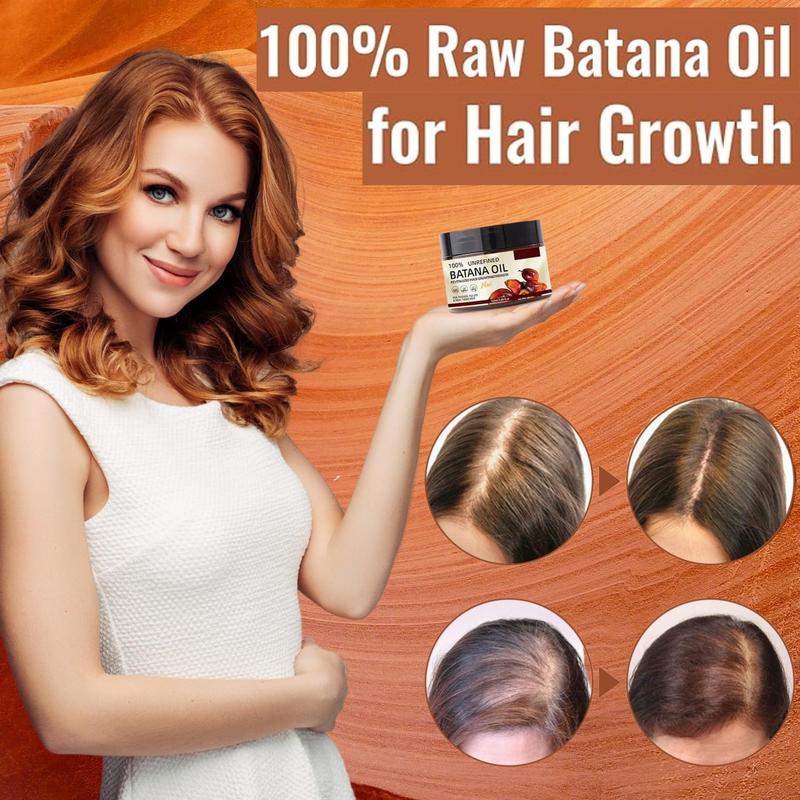 100% Unrefined Batana Oil 4 Oz, Revitalized Hair Growth & Strength, Batana Conditioner for Men and Women Haircare Comfort Shampoo Cleanser Cleansing