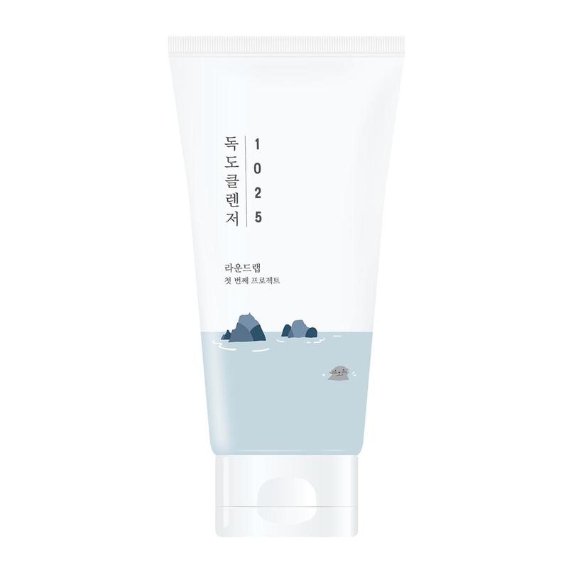 [ROUND LAB] 1025 Dokdo Cleanser 150ml, Facial Daily Cleanser,  All In One Daily Cleasner, Gentle Cleansing, Mild Cleanser, lightweight formulation Cleanser, Retain Moisture Cleanser, Cleanser for All Skin Type, Korean Skincare Clay Cleansing