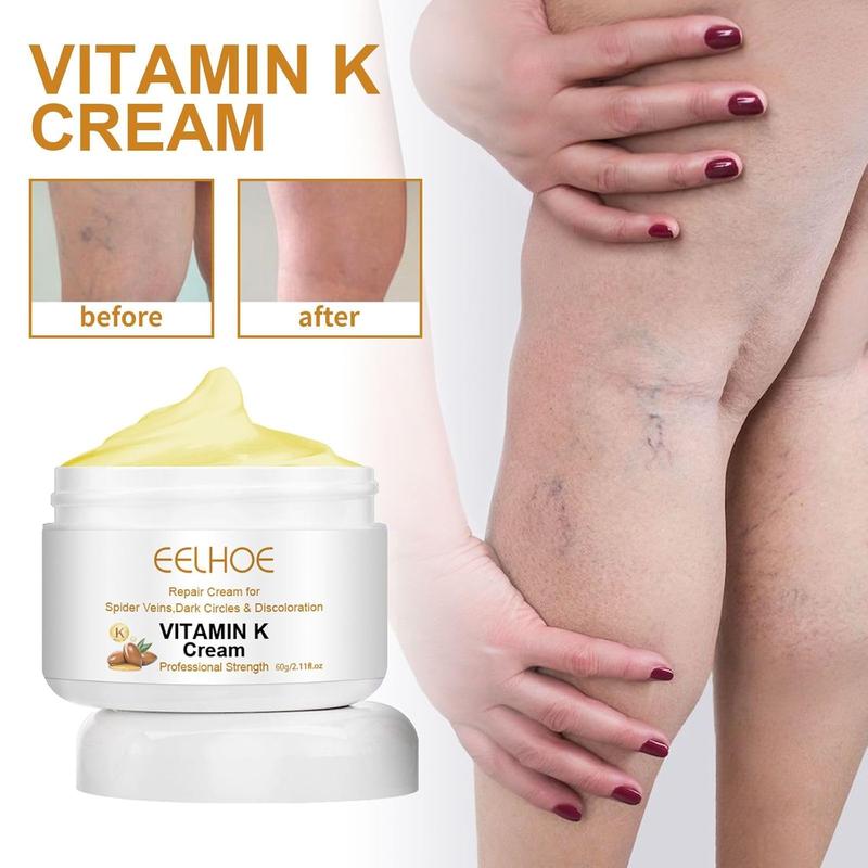 2 Bottle Varicose Veins Miracle Cream, Vitamin K Cream, K Miracle Cream, Vitamin K Cream Suitable for Legs and Face, Suitable for All Skin Types, Deeply Nourishing and Moisturizing