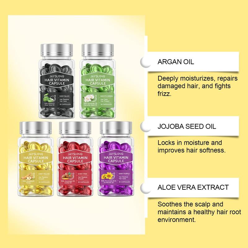 Hair Vitamin Capsule Oil, Hair Care Oil for Dry & Damaged Hair, Moisturizing Hair Care Product for Women & Men