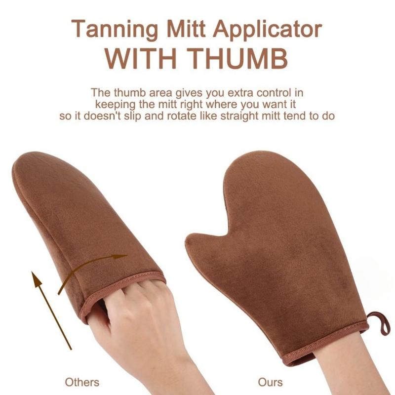 Self Tanning Mitt Applicator Self Tanner Mitt Applicator Tanning Mitts Self Tanner With Thumb Ultra Soft Tanning Glove For Self Tan Mitt Applicator Skincare