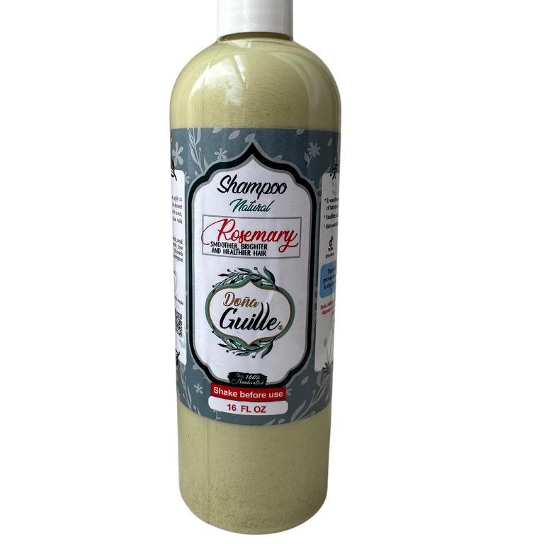 Shampoo. Rosemary.  doña guille Rosemary Haircare hairloss alopecia