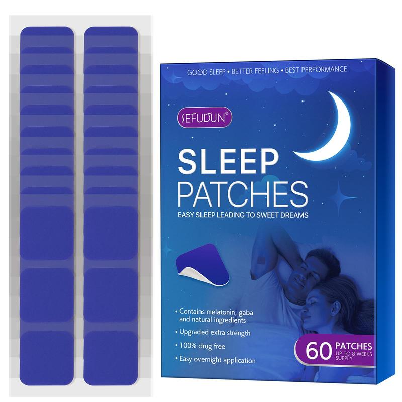 Sleep Patches, 60pcs box Deep Sleep Patch Suitable for Home Office Travel, Portable Sleep Aid Patch for Christmas Gift, Suitable for Men and Women