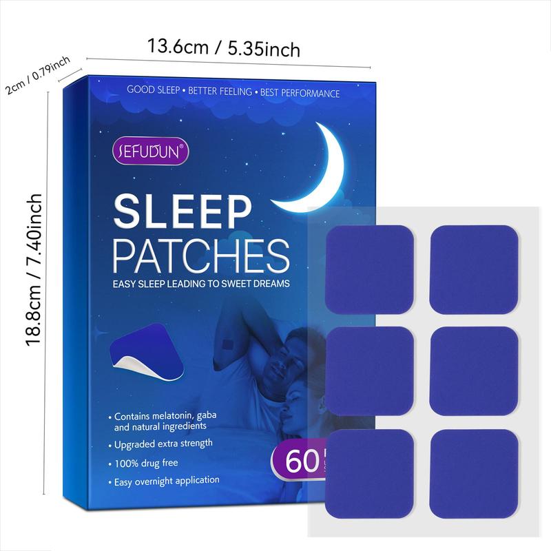 Sleep Patches, 60pcs box Deep Sleep Patch Suitable for Home Office Travel, Portable Sleep Aid Patch for Christmas Gift, Suitable for Men and Women