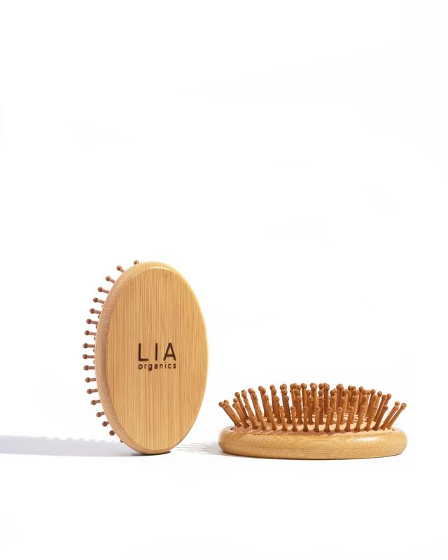 Bamboo Scalp Brush and Massager for Hair Oiling