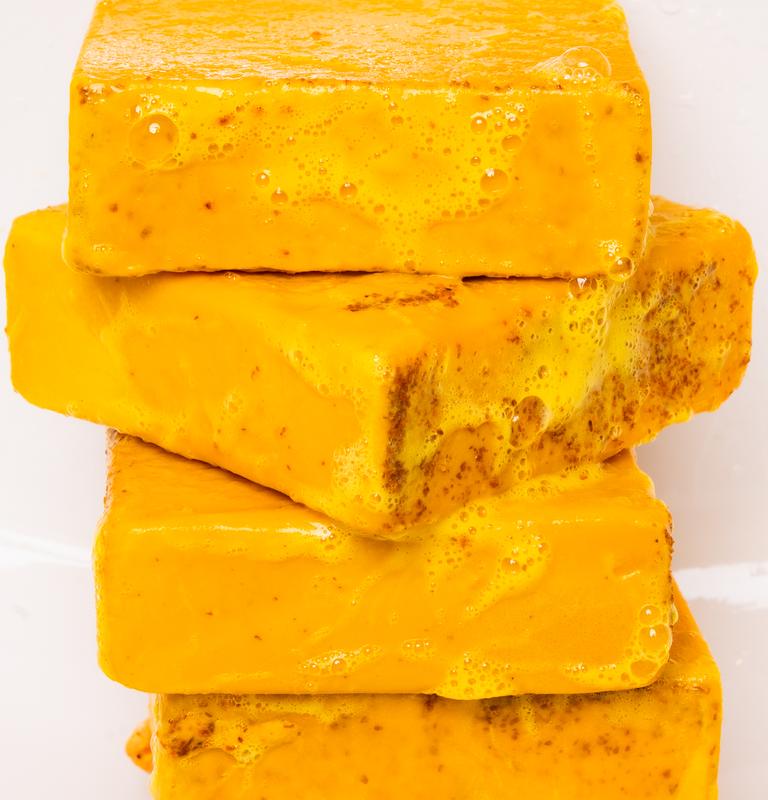 Honey Glow Lemon Turmeric & Kojic Acid Brightening Soap, Dark Spot Remover