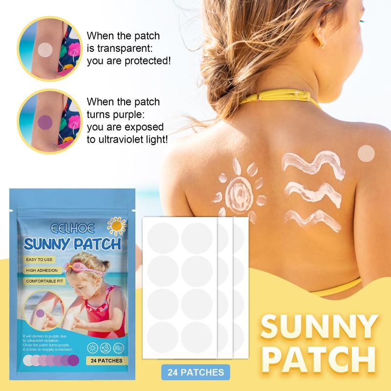 Sunscreen Patches, 24pcs box Sunscreen Patches, Uv Protection Patches, Comfortable Fit Sunscreen Patches, Patches for Children and Adults