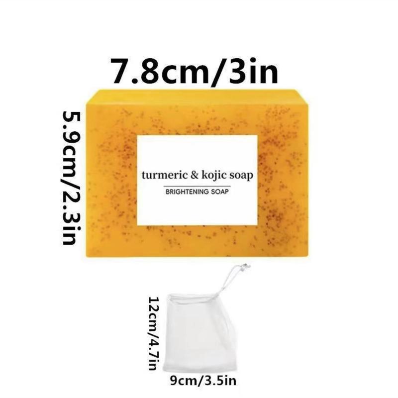 3PCS,2PCS,1PCS Turmeric Kojic Face and Body Soap - All Natural Skincare for Daily Use - Lemon