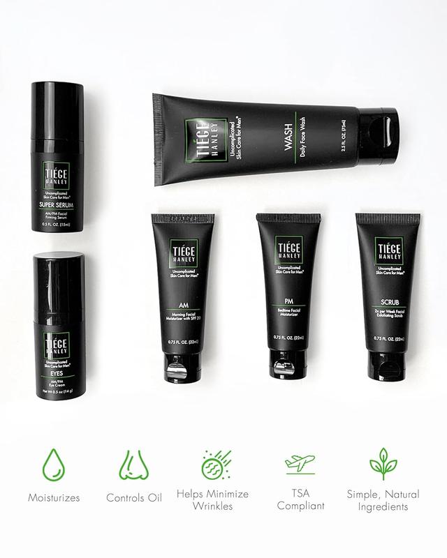 Tiege Hanley Mens Skin Care Set, Essential Skin Care Routine for Men -  Comes in 3 Levels Comfort