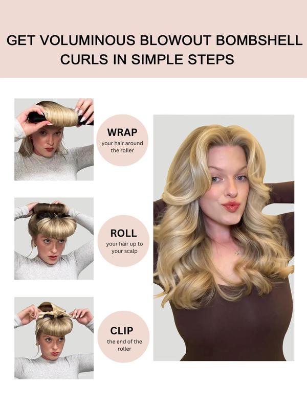 2024 Heatless Hair Curlers, Overnight Heatless Curls Blow Dryer Hair Sticks Headbands Blow Dryer Hair Rollers Long Hair Velvet Sticks, Hair Styling Tools