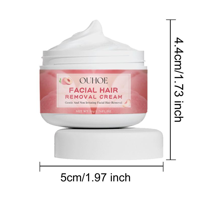 Ms. Ouhoe Peach hair removal cream, a mild non-irritating facial hair removal cream that cleans the lips of women quickly Body Care Wax Comfort Wipe