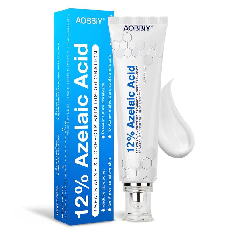 Azelaic Acid 12% Acne Cream: Premium Azelaic Acid Facial Cream - Redness Relief For Face, Redness Reducing Skin Care, Prevents Acne Breakouts, Ease Pimple Clarify Skin Soothe Irritation,1 Oz