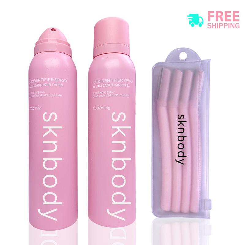 SKNBODY (spray plus razor)Face Hair Identifier Spray, Hair Identifier Spray for Face Shaving, Hair Identifier Spray for Face Shaving Skin Body