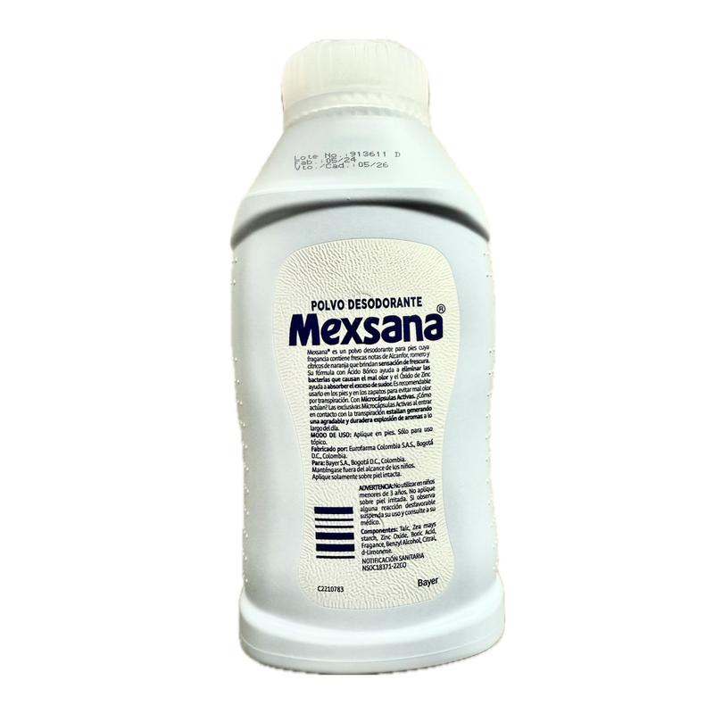 Mexsana Powder 85g -  Moisture Absorbing - Foot Oder Eliminator - Shoe & Feet Freshener - Sweaty Feet Prevention - Antibacterial and Odor Resistant