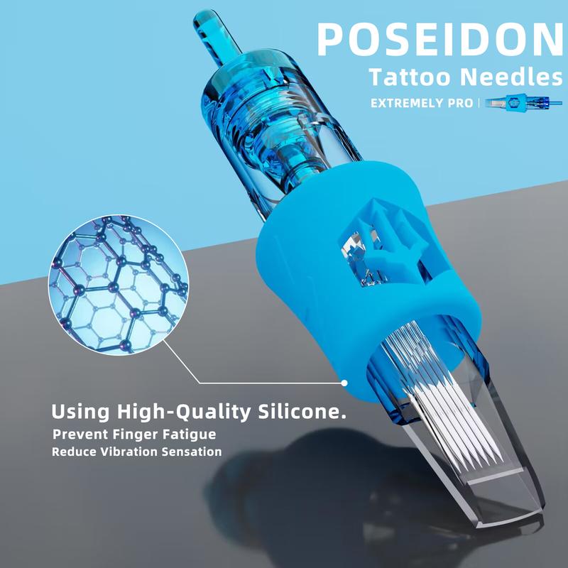 POSEIDON V4 50PCS Mixed Tattoo Needles Professional Tattoo Cartridges Needles Disposable Sterile Tattoo Needle For Arts