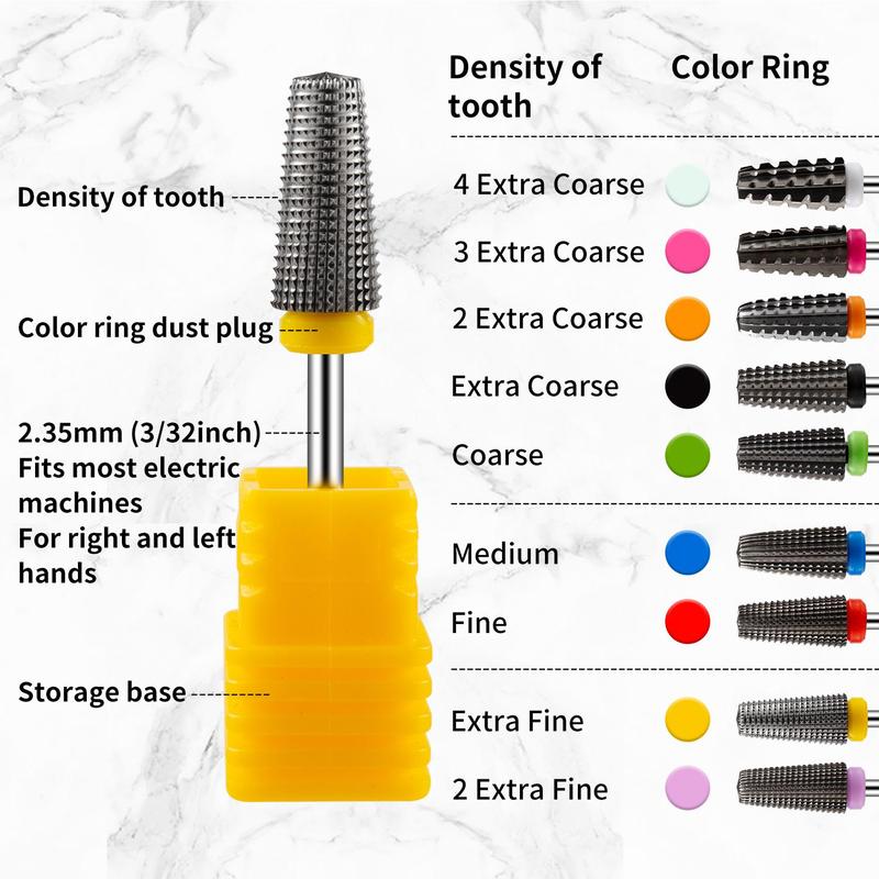 Electric Nail Drill Bit, 1 Count Hard Steel Grinding Head, Quick Nail Removal Pre-processing, To Remove Dead Skin Calluses, Nail Removal Grinding Bit