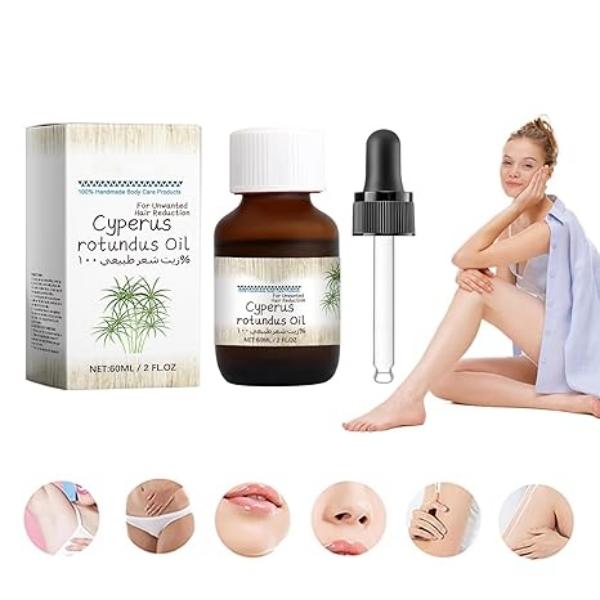 Cyperus Rotundus Oil for Hair Removal, Topical Cyprus Rotundus Oil, Organic Cyperus Rotundus Oil for Skin Car After Shaving Body Care