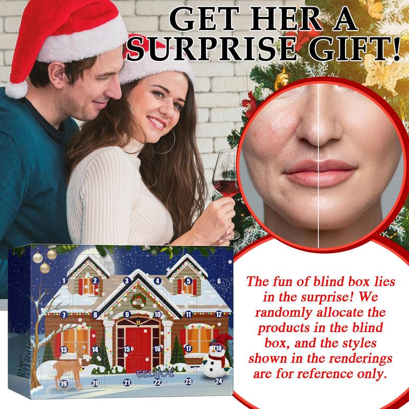 Skincare Blind Box, 24 Grids Moisturizing Skin Care Kit, Hydrating Skin Care Kit, Skin Care Product for Women & Men, Christmas Gift