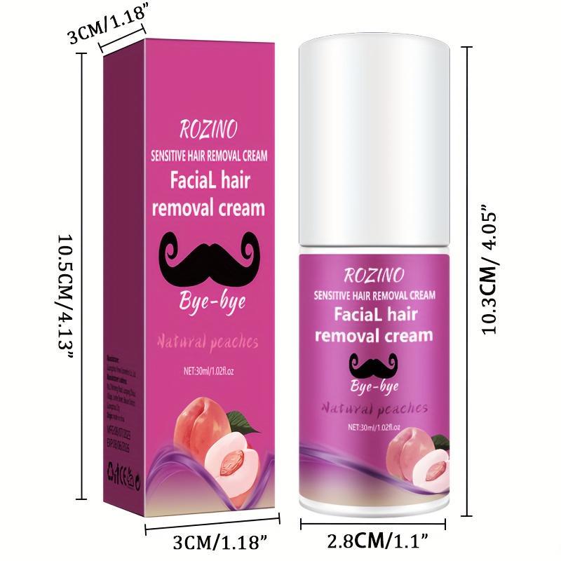 30ml Peach Hair Removal Cream, 1 Count Effective Painless and Flawless Hair Removal for Unnecessary Rough Body Hair, Suitable for Sensitive Skin Types