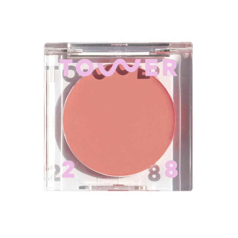 Tower 28 BeachPlease Cream Blush for Cheeks + Lips - For Sensitive Skin - Multi-Purpose Dewy Tinted Balm - Clean, Cruelty Free, Vegan Lavender Makeup