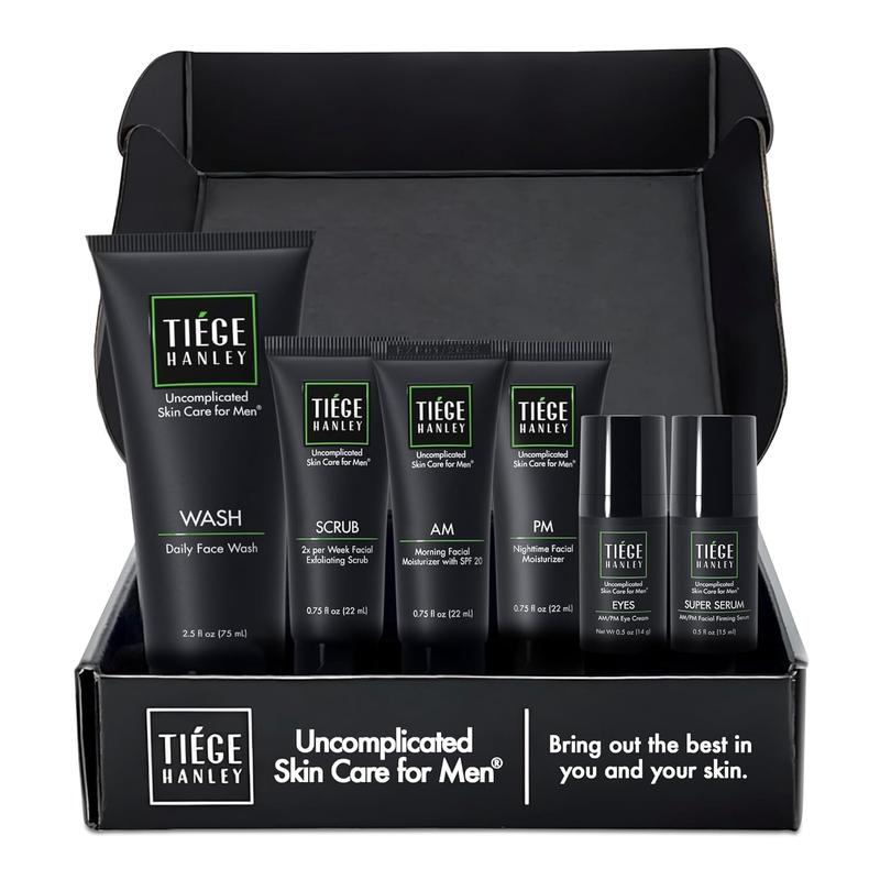 Tiege Hanley Mens Skin Care Set, Essential Skin Care Routine for Men -  Comes in 3 Levels Comfort