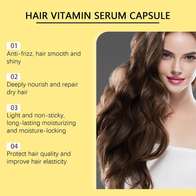 Hair Vitamin Capsule Oil, Hair Care Oil for Dry & Damaged Hair, Moisturizing Hair Care Product for Women & Men