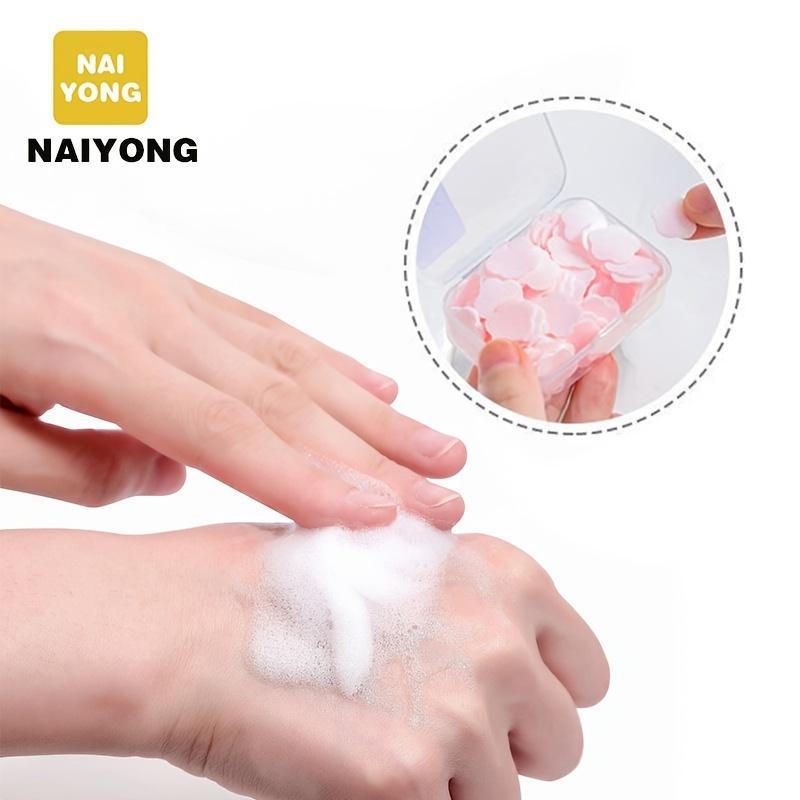 3 Box Portable Hand Washing Soap, Travel Soap Paper, Fragrance Foam Soap for Home Travel Use