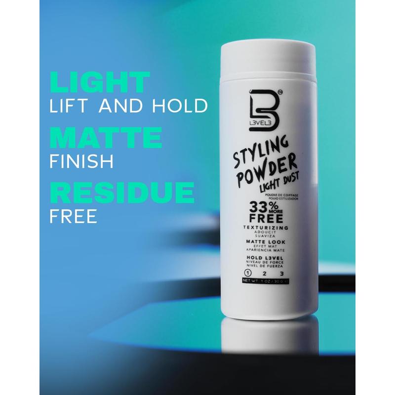 Level 3 Light Hold Styling Powder - Natural Matte Hairstyle - Texturizing and Volumizing Haircare Daily Unisex