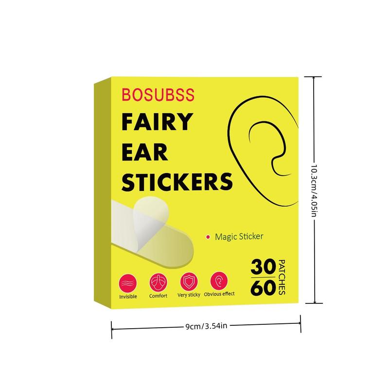 Invisible Ear Sticker, 30 60pcs Waterproof Ear Support Sticker, Breathable Ear Cover Sticker, Skin Care Tool for Women & Men