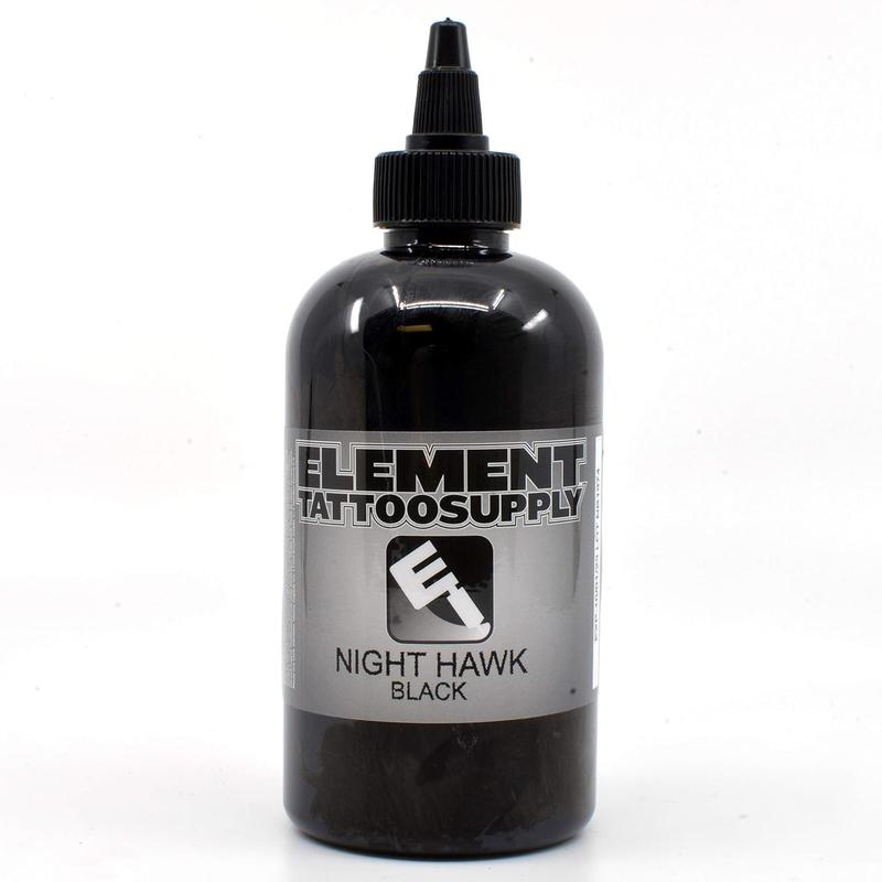 Premium Black Tattoo Ink - Professional Tattoo Ink & Supplies for Outlining,Shading & Blending - Tribal Tattoo - Permanent Nighthawk Black Ink 1oz