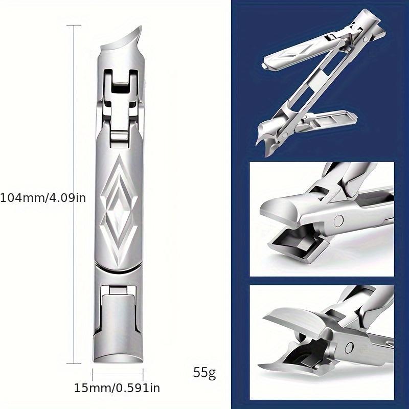 Labor-saving Nail Clipper, 1 Count Wide-mouth Pliers, Large Opening & Sharp Blade Nail Cutters, Sturdy Stainless Steel Finger & Toe Nail Care Tool