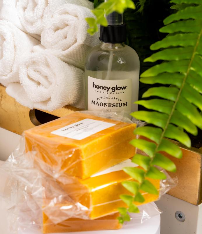 Honey Glow Lemon Turmeric & Kojic Acid Brightening Soap, Dark Spot Remover