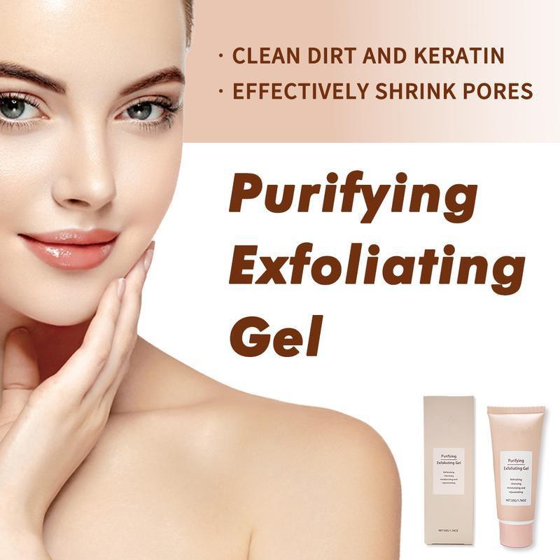 Purifying Exfoliating Gel, Purifying Cream,  Exfoliating Gel Brightening, Scrub Gel for Face and Body (1pc) Skincare Skin Repair Comfort